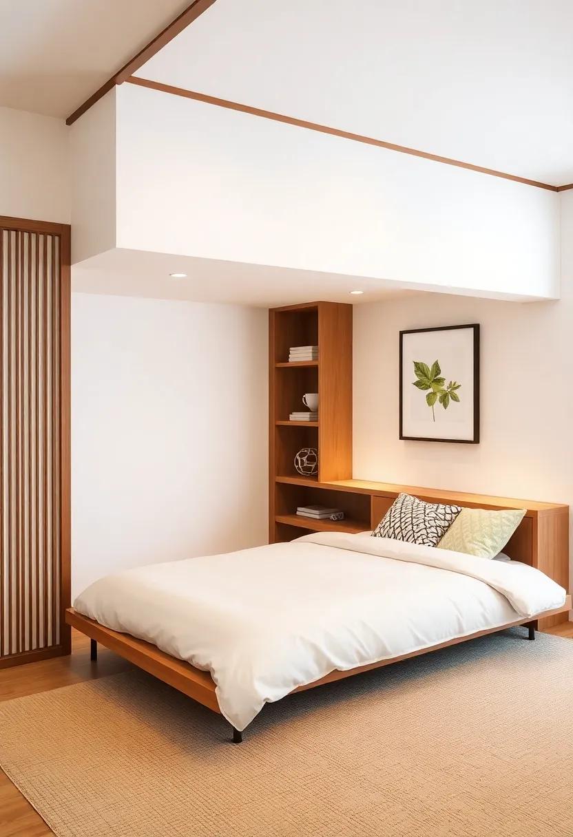 Under-Bed Shelving: ‍Utilize space under your bed for low-profile shelves to store linens or seasonal items, optimizing every inch of your room