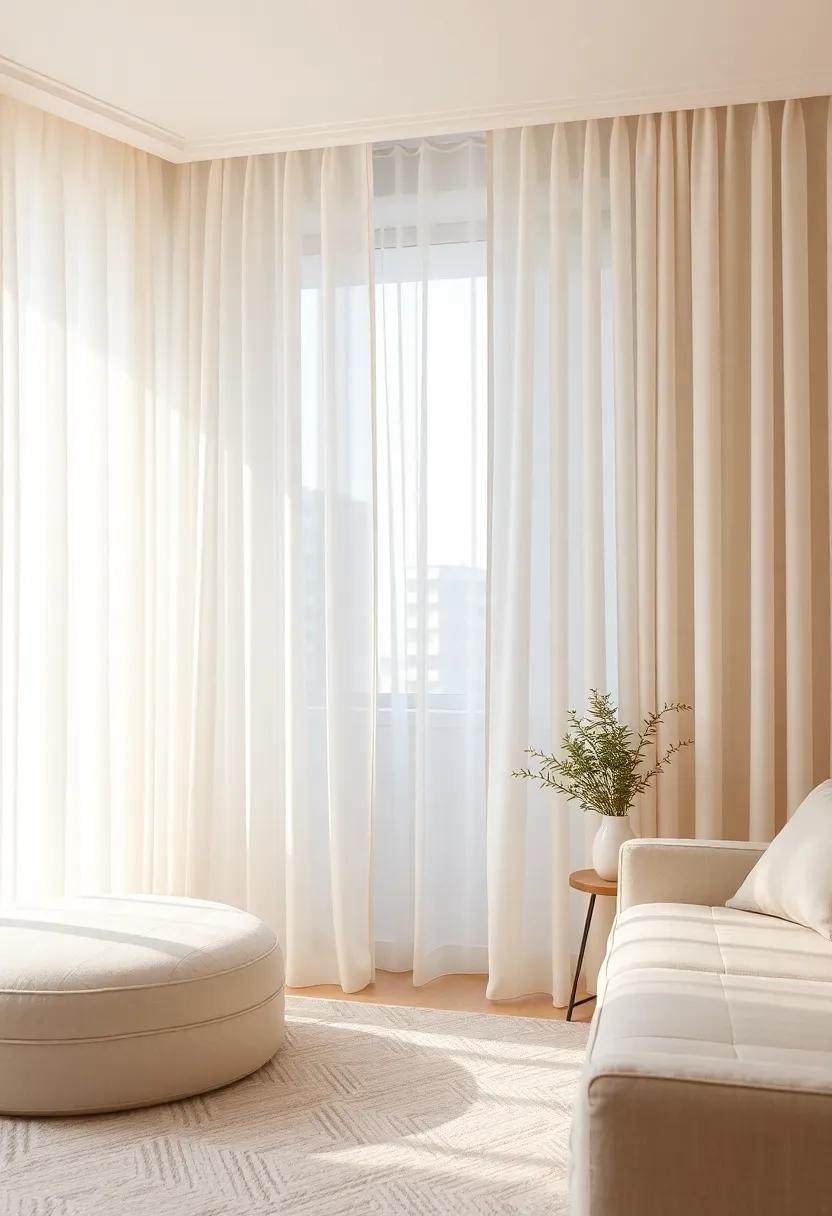 Chic ‌Chiffon Panels: Soft and light, chiffon curtains ⁤inspire a‌ dreamy, airy environment that makes ‌any space feel more⁣ spacious and serene