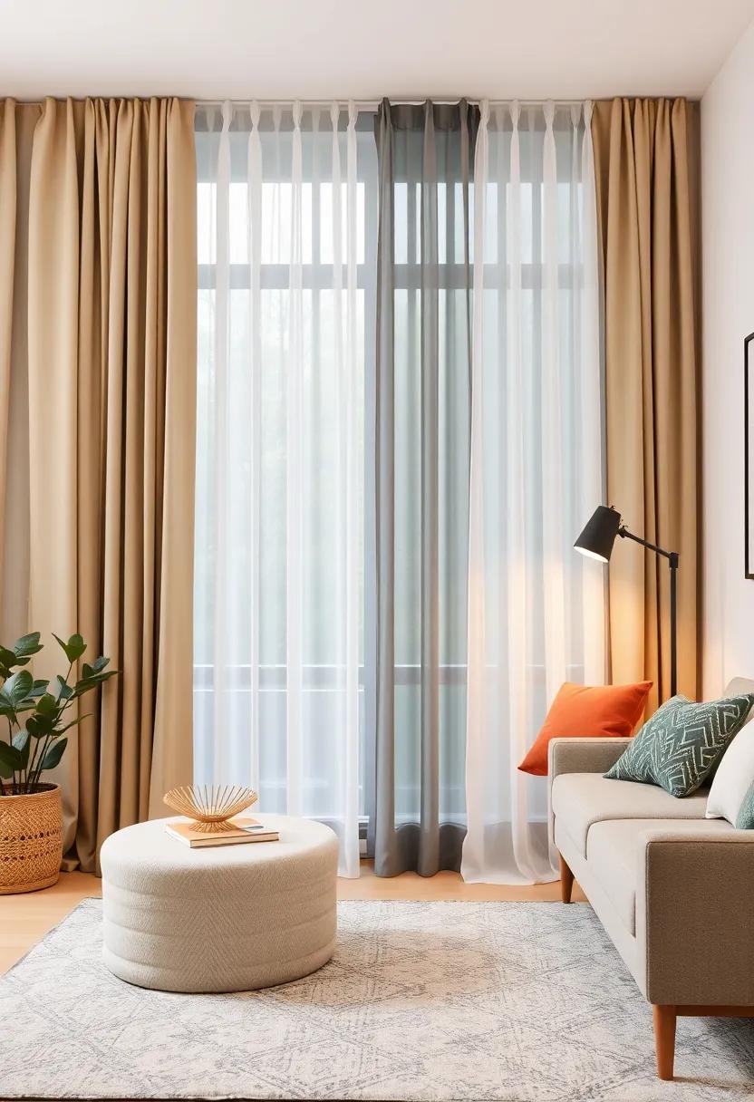 Cozy Layered ⁣Look: Mix​ and match⁣ different​ curtain ⁢styles and​ materials⁤ for⁤ a ⁢layered​ look that adds depth‌ while ensuring a cozy‌ ambiance