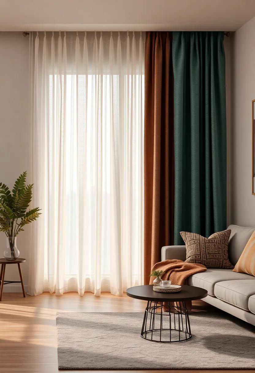 Textured Blended Fabrics: Curtains that combine various textures not ⁢only⁢ look appealing but also play with light,enhancing the warmth in your living room