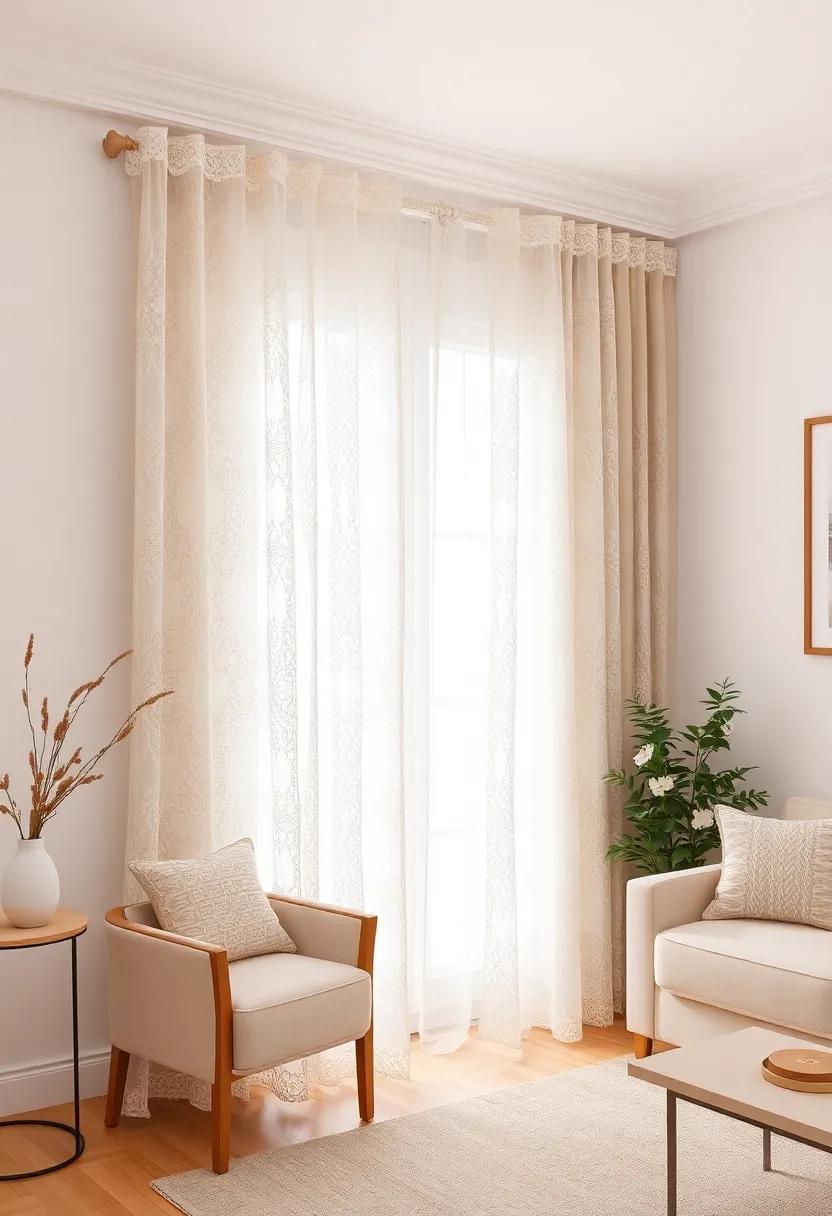 Cozy Flannel⁤ Panels: Perfect for colder months, flannel curtains provide warmth and comfort while ⁢inviting a sense​ of snugness into your⁤ living room