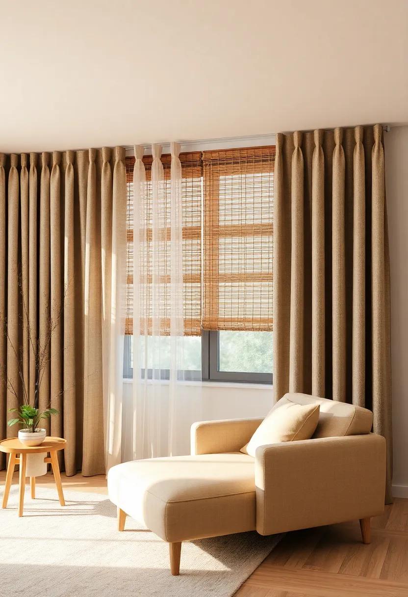 Natural Fiber Blinds: ⁣Opt for ⁤woven ⁣shades​ made of bamboo or jute, ⁣adding a rustic yet‍ modern feel that perfectly complements ⁣various ⁤decor ⁤styles