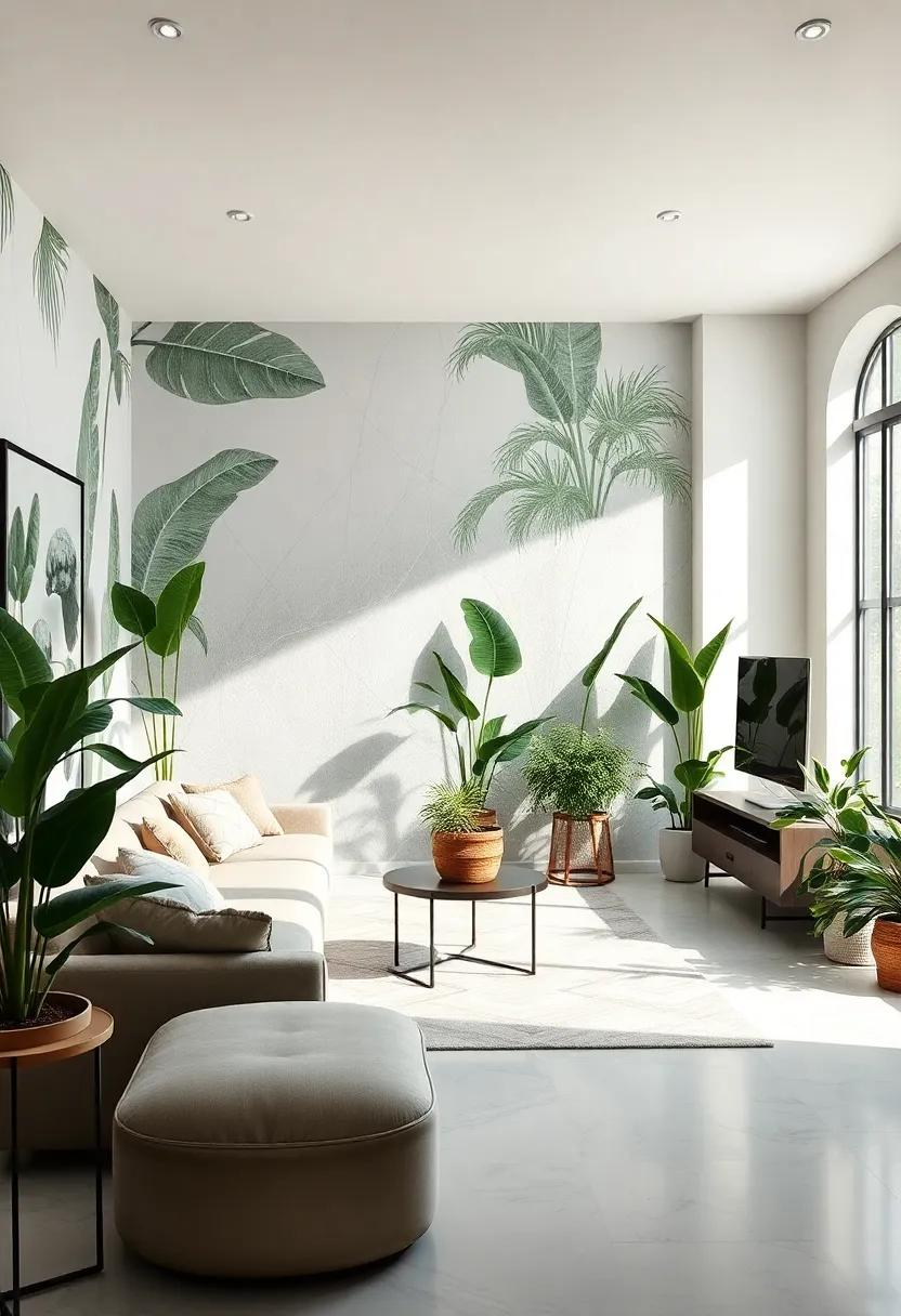 Combining Artistic Murals with Living Plants for a Unique Vision