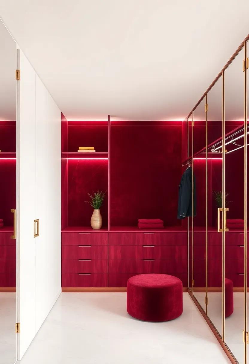Indulging in Rich ⁣Burgundy Textures for‍ an Opulent​ Closet Aesthetic