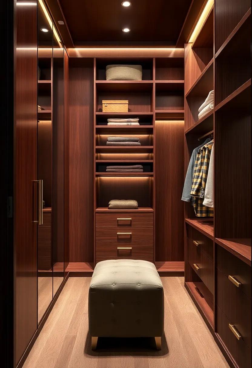 Layering Textures: Combining Wood, Metal, and ‍Fabric⁣ in Closet Design
