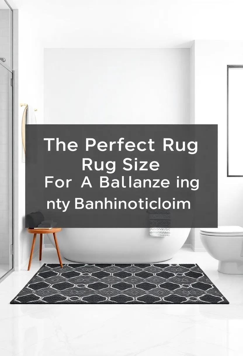 The Perfect Rug size For A Balanced And Harmonious Bathroom