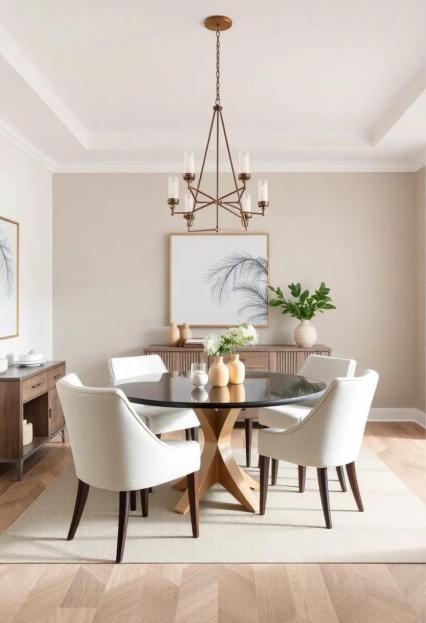 Mixing ⁤Traditional and Modern Elements in Neutral Dining Spaces