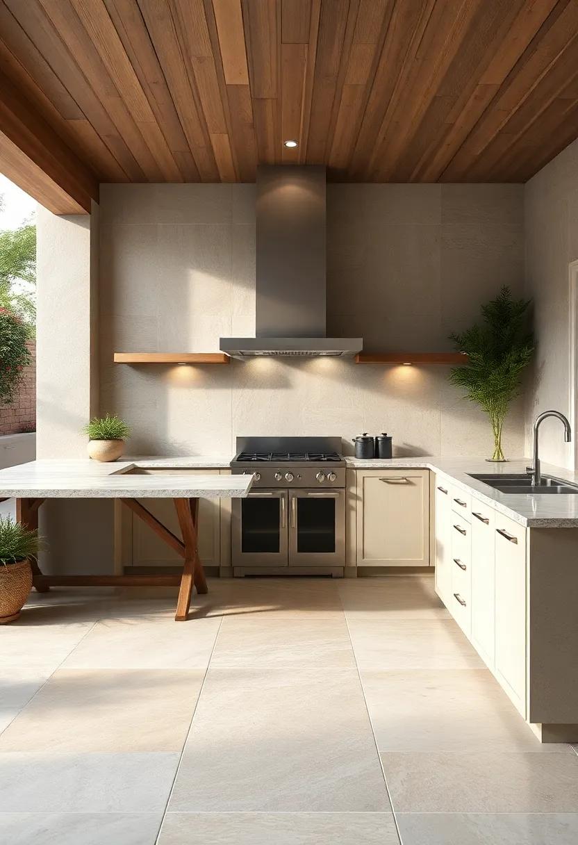 Natural ⁣Stone Tiles: ‍luxury and ‍Timeless Appeal‌ for Your Outdoor Kitchen