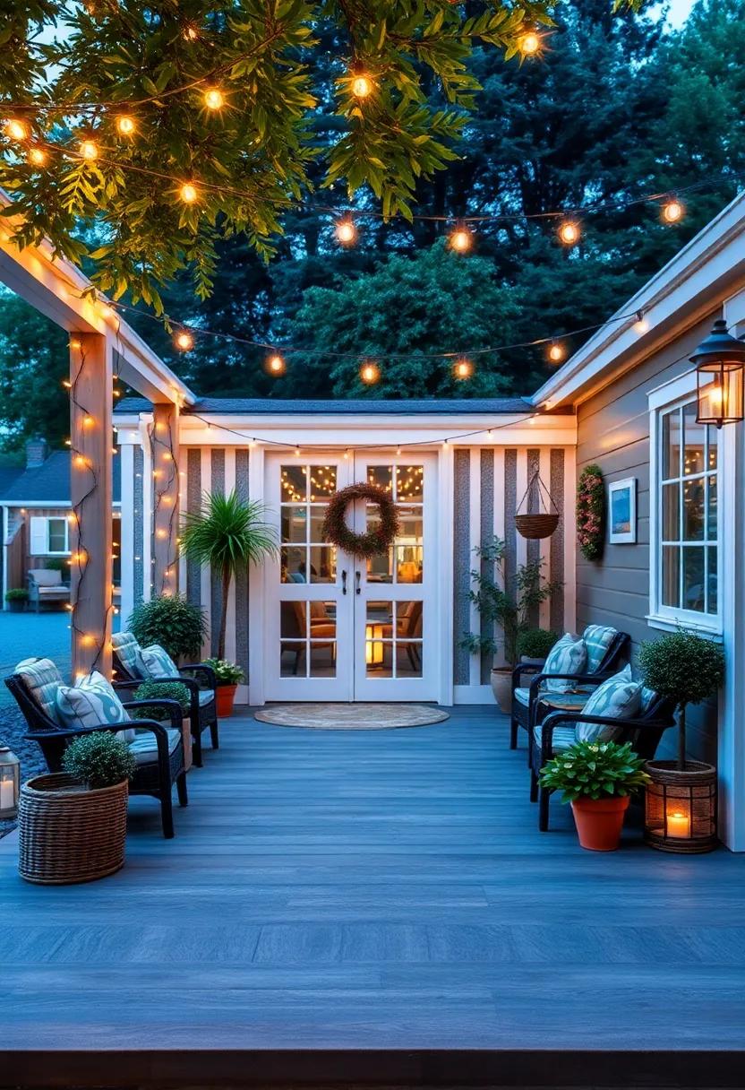 Twinkling String ‌lights: Drape fairy lights ⁢across your patio for a⁢ magical setting that makes ‍evenings feel special and cozy