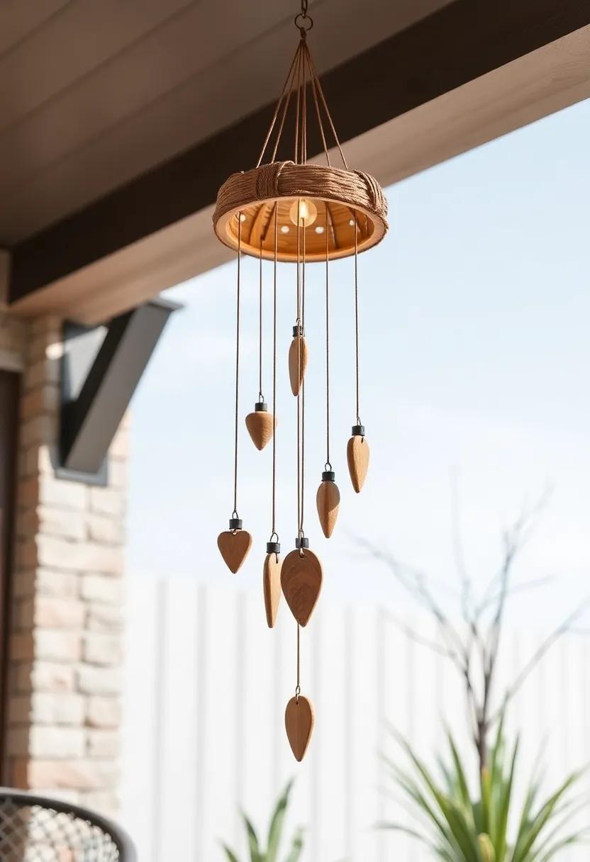 rustic Wind Chimes: Hang wind chimes made from natural materials‍ to introduce‍ gentle sounds that ⁣enhance your outdoor atmosphere