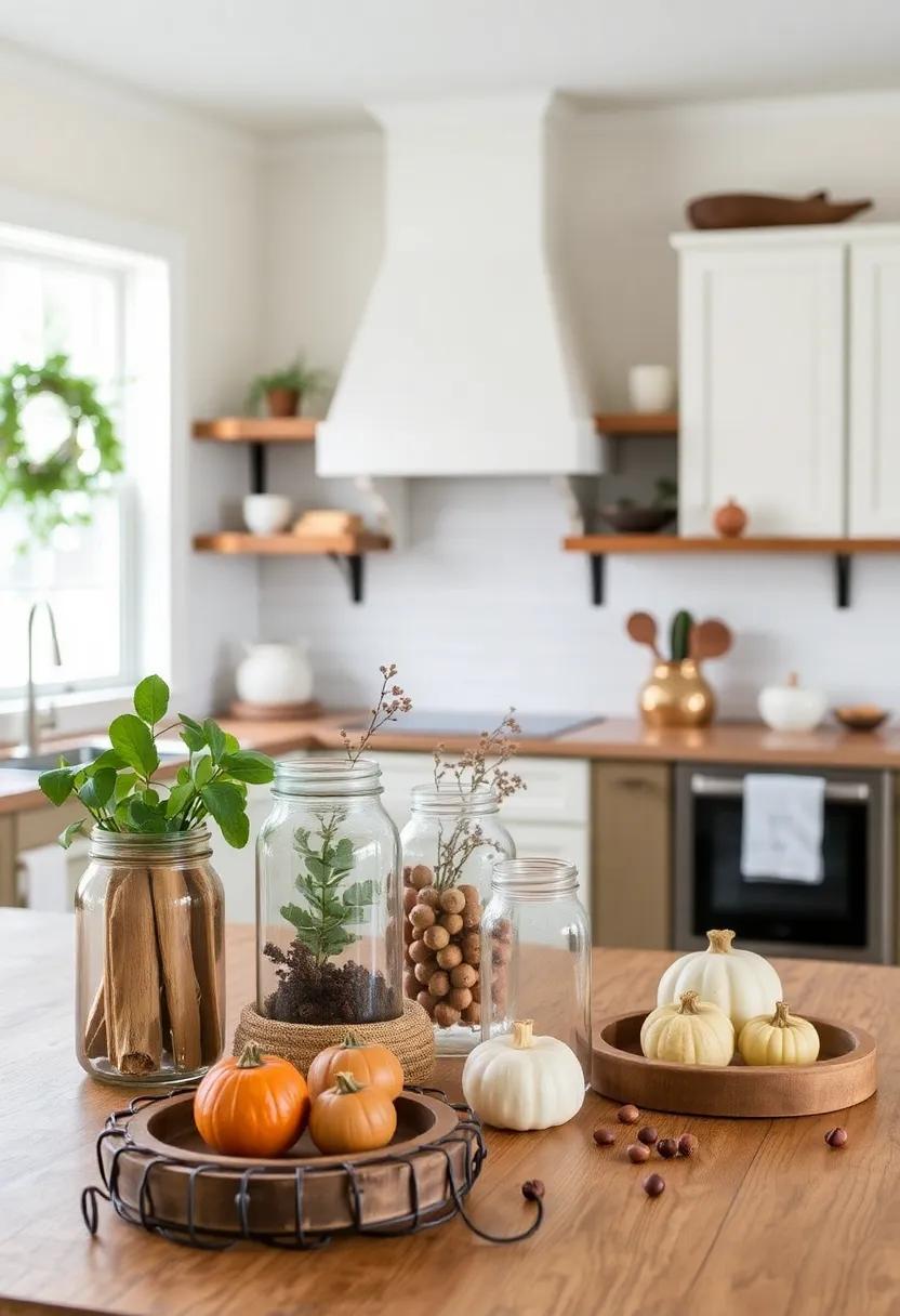 Artful Displays‍ of Mason Jars and Seasonal‌ Decor for Authentic Flair