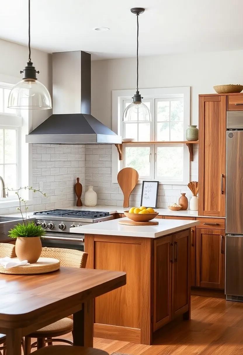 Embracing the Warmth of⁢ Natural‍ Wood Accents in⁤ Your Kitchen Space