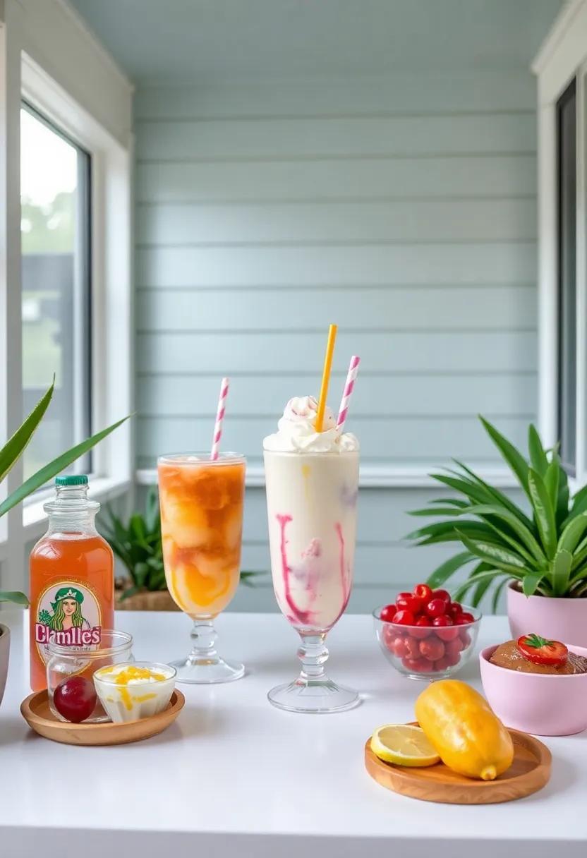 Ice Cream Float Bar: Offer an ⁢assortment of sodas, ice⁤ creams, ⁢and ​toppings for ⁢a ⁤whimsical twist on ​classic​ cocktails