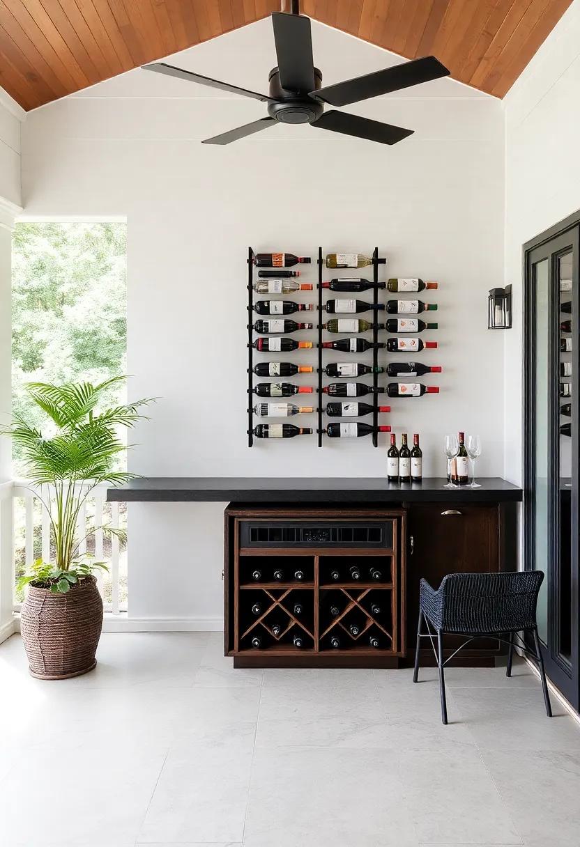 Wine Wall: Install a vertical wine ‌rack ​that⁣ doubles as art, encouraging guests to ​explore new wines while adding a chic element​ to the decor