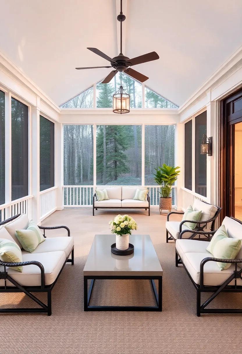 Elegant Retreats: Luxurious Screened Porches⁤ for Relaxation
