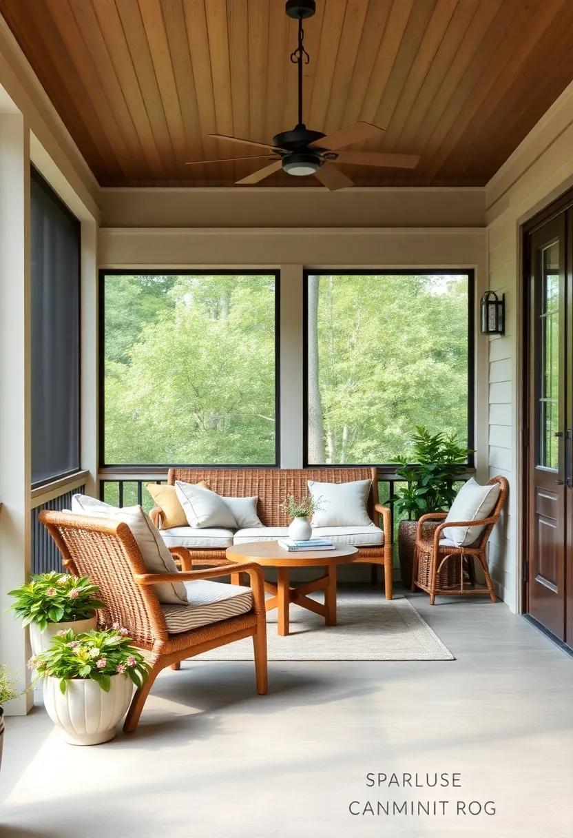 farmhouse Chic: Rustic Elements​ That Enhance Your Screened Porch