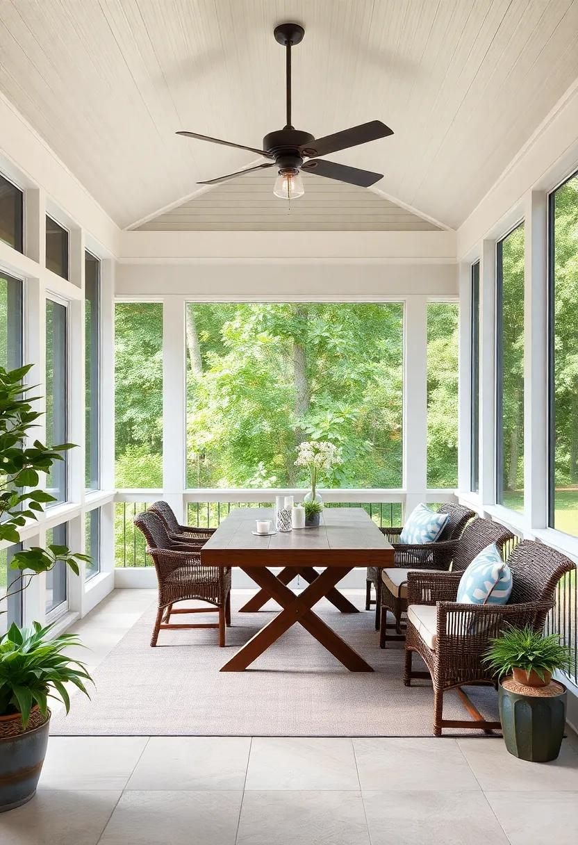 Outdoor Dining: Creating an Inviting Screened Porch ‌for Gatherings
