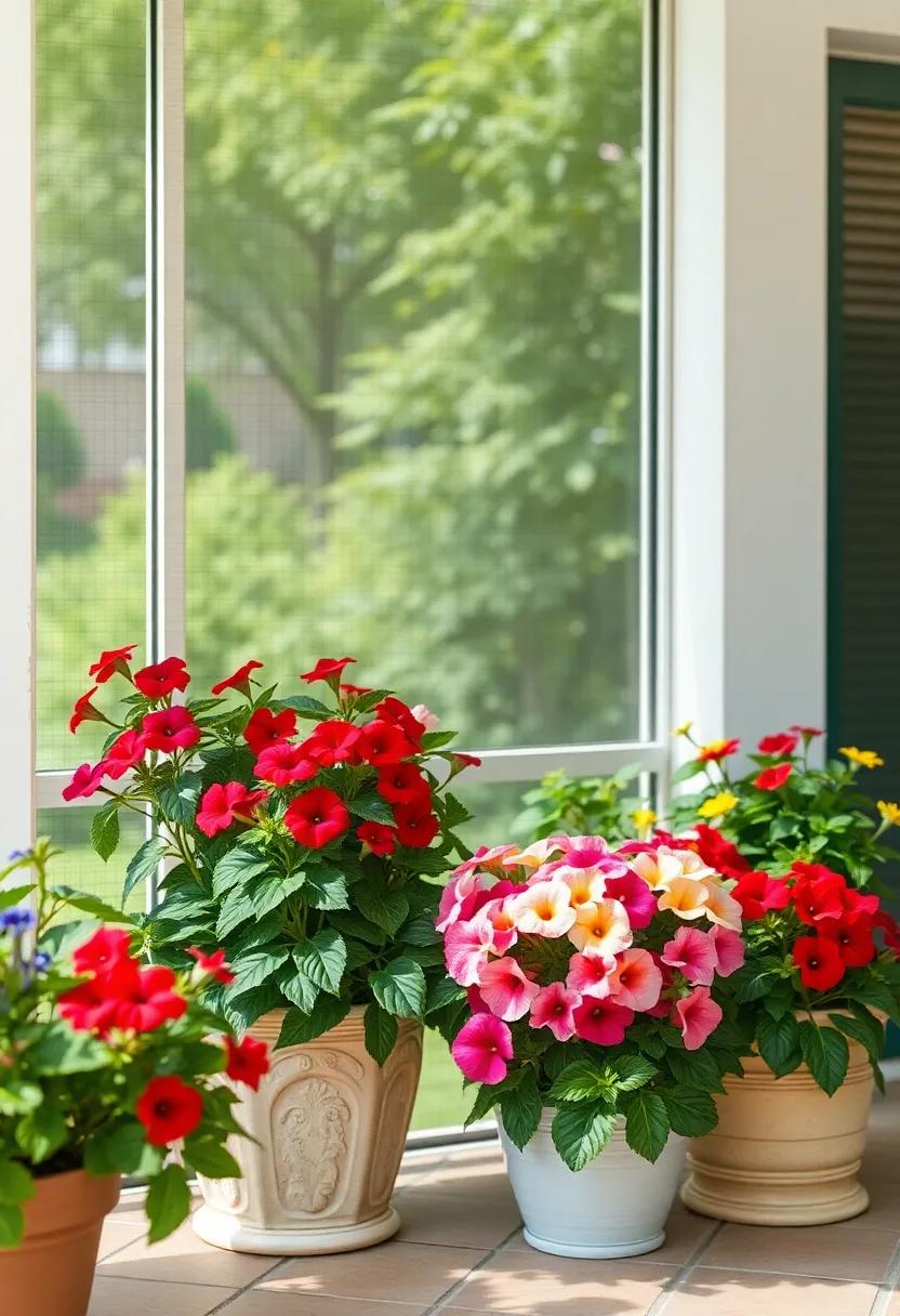 Charming ⁤Petunias Adding a Splash of Color ‍to‍ Your Serene Space