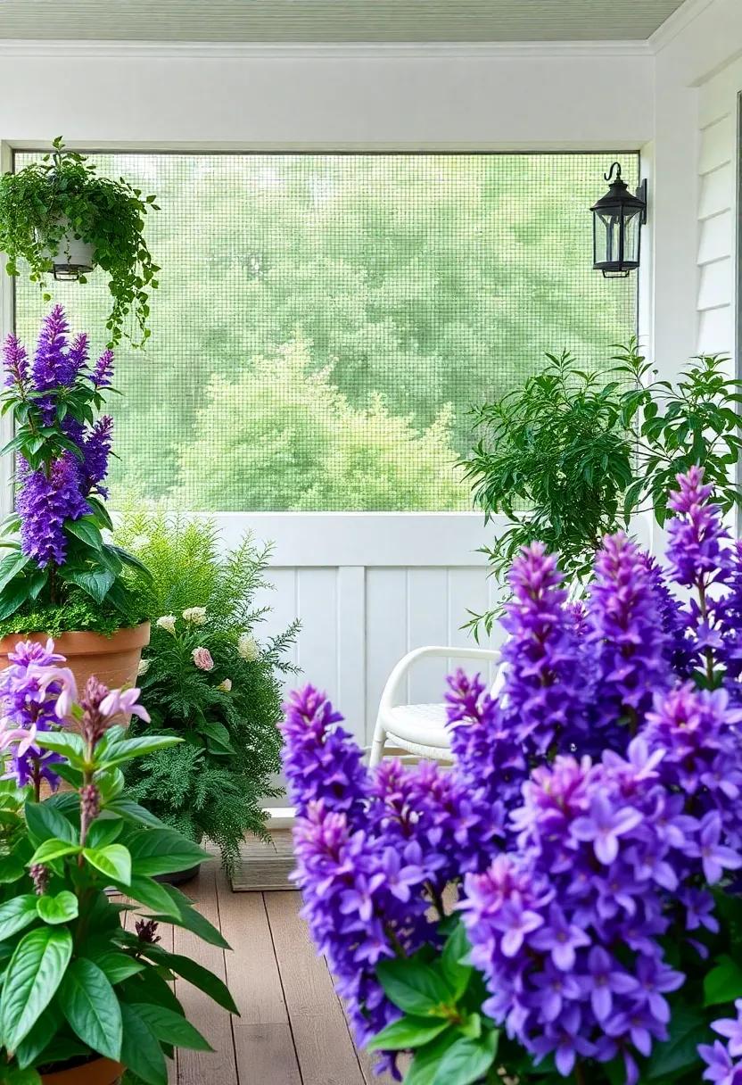 Picturesque Sweet Peas enveloping Your Porch in a ‍Soft, Fragrant Embrace
