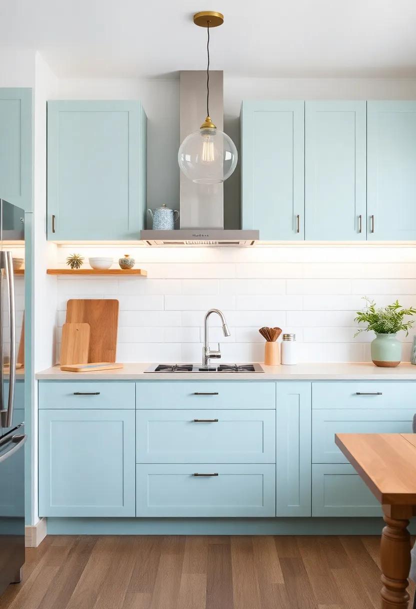 The Art of Color: using Light and Bright Shades to open Up Small Kitchens