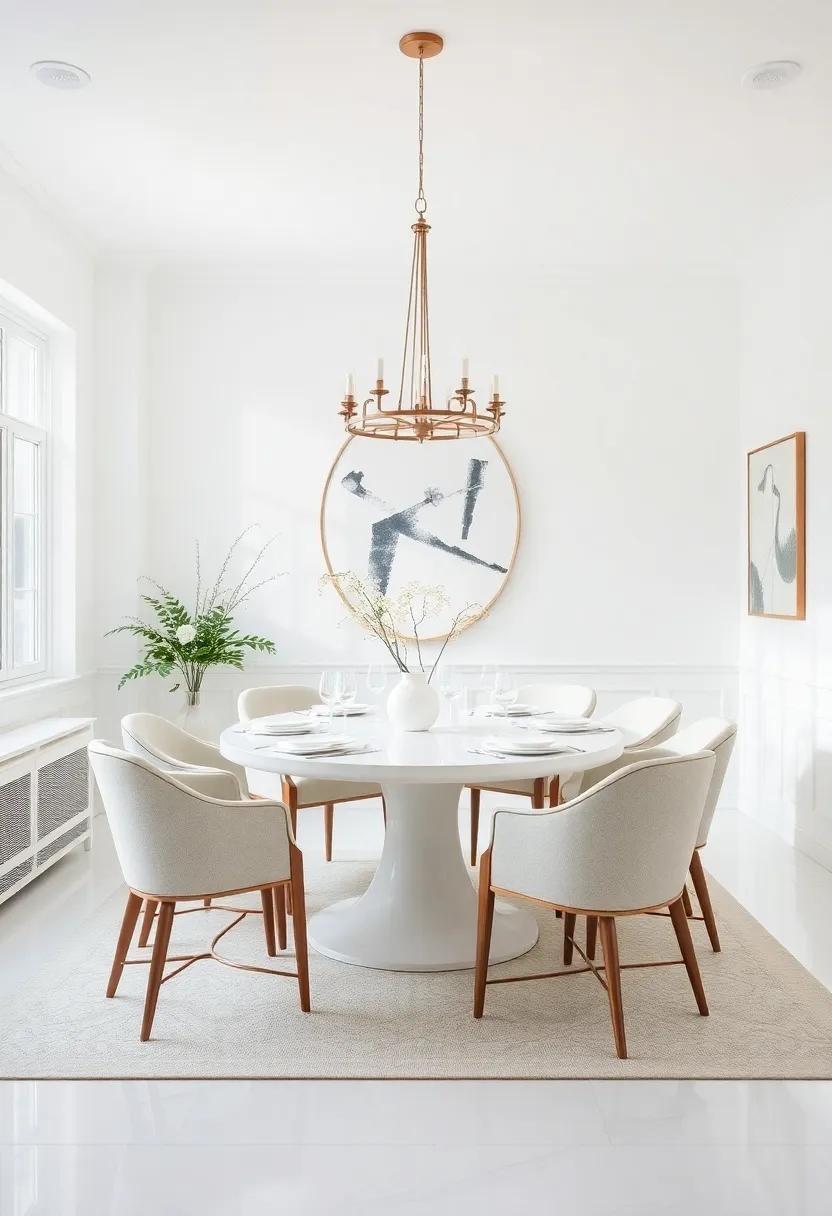 The Allure of‍ White: Creating a Serene ​Dining Ambiance
