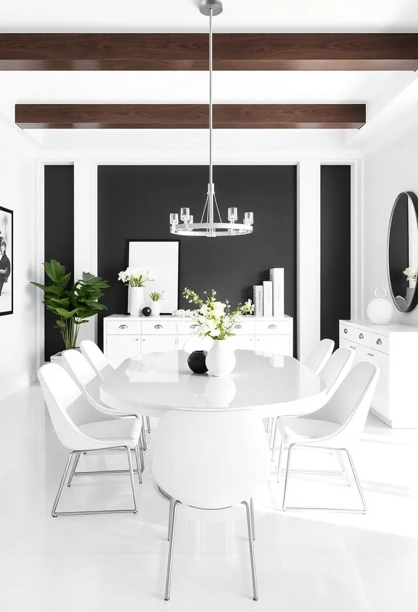 The ‍Power of Contrast: ​Accentuating White with Bold Accents