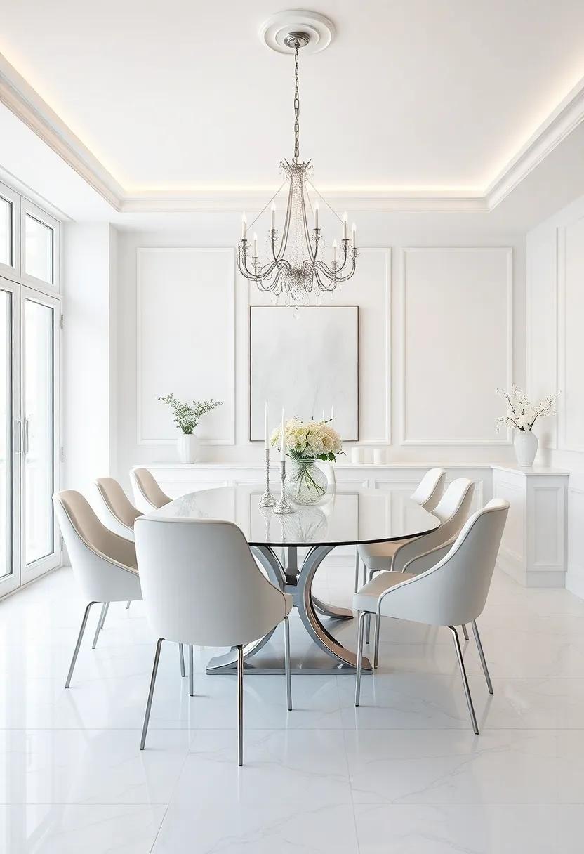 Transforming Your Dining Room Into an Elegant White Wonderland