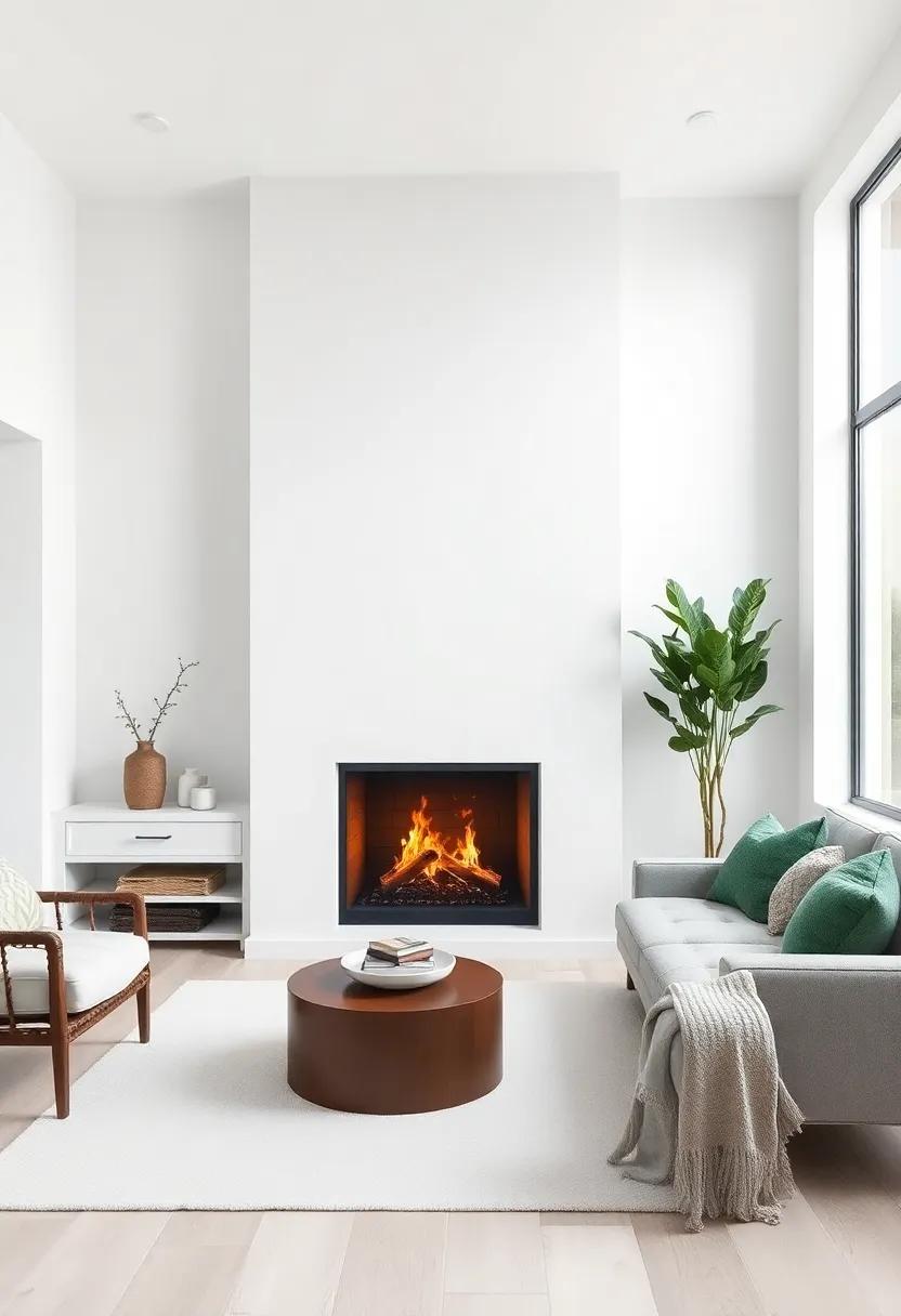 Balancing Modern and Traditional:​ The Versatility of White Fireplaces