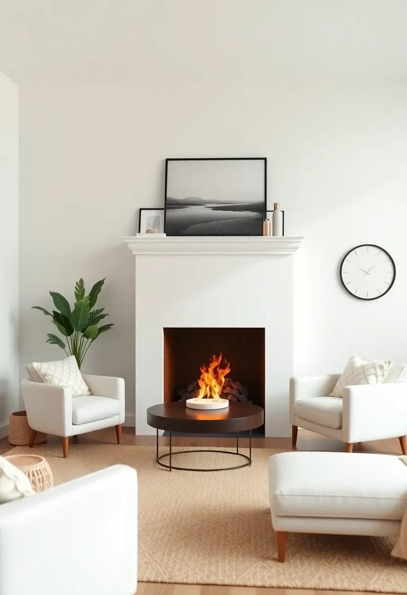 Cohesive Color Schemes: Matching Room Decor with a White Fireplace