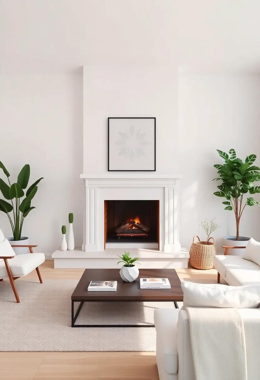 Small⁤ Space Solutions: Enhancing Functionality ⁢around a White Fireplace