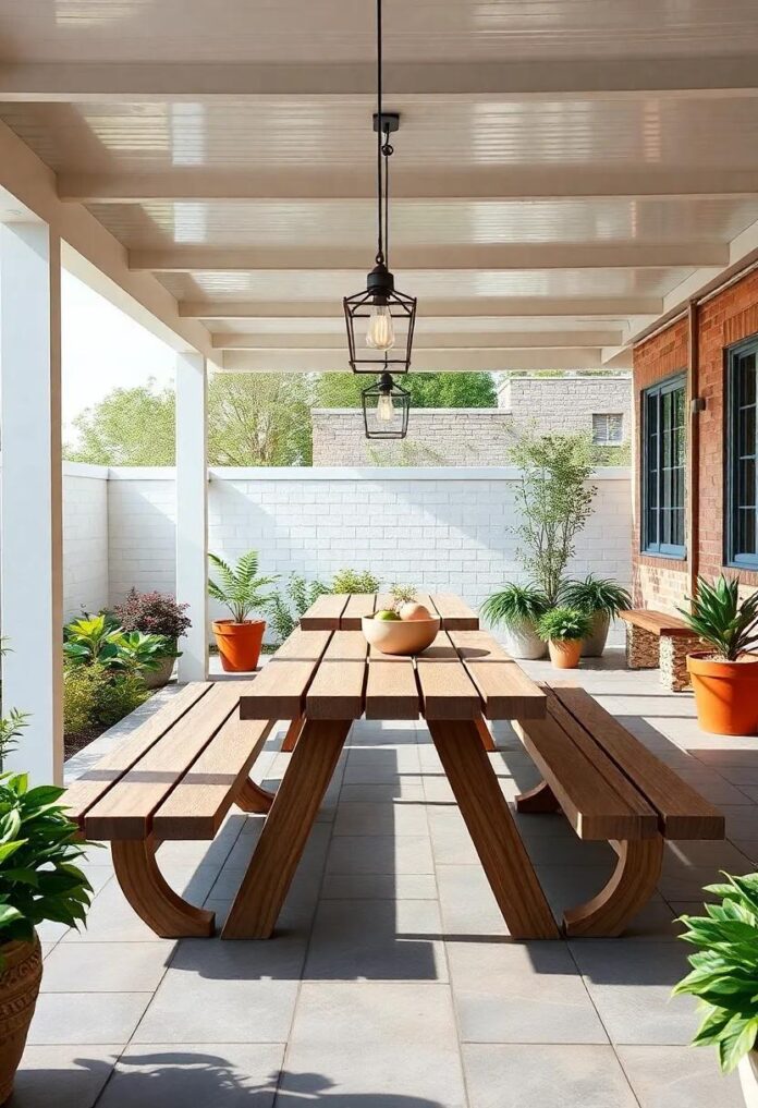 Creating the Perfect Outdoor Ambiance: The Charm of Patio Dining with Picnic Tables