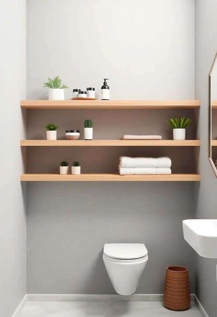 26 Stylish Bathroom Wall-Mounted Shelves to Elevate Your Space and Organize with Ease