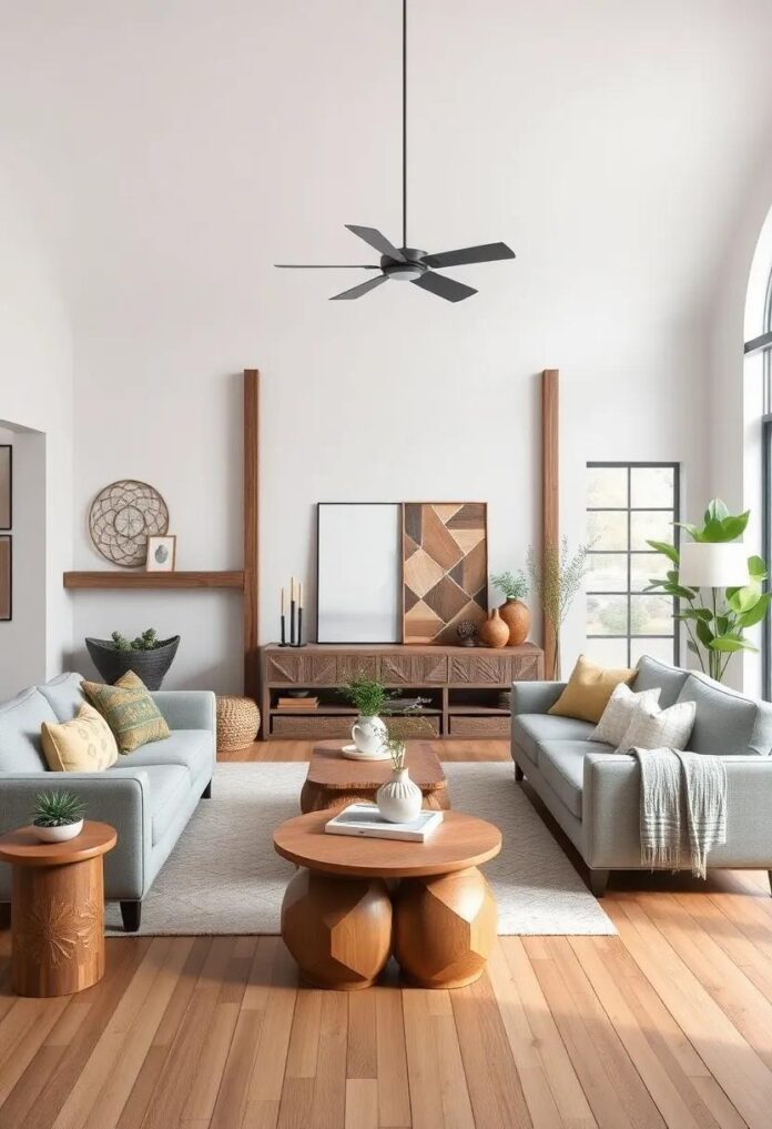 Embrace Cozy Charm: Transform Your Living Room with Rustic Barn-Style Accents