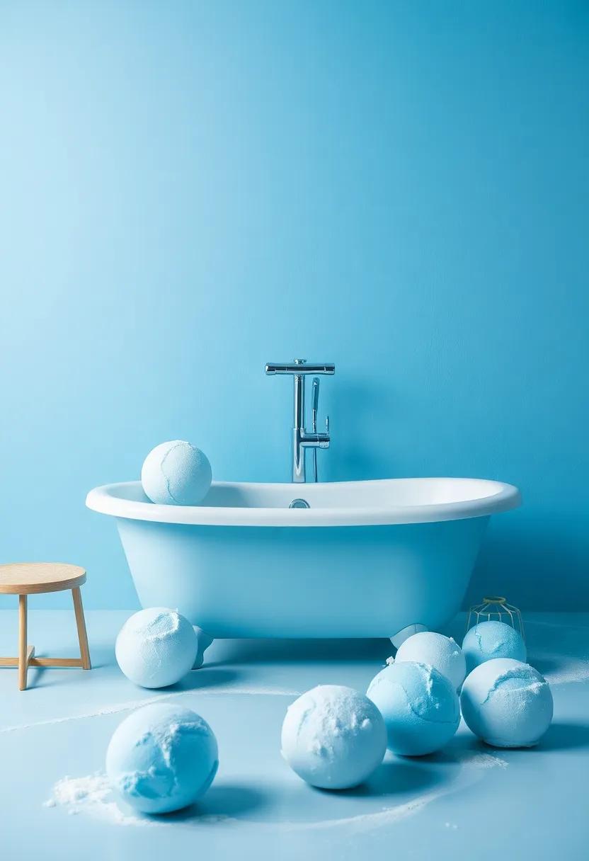 Bath Bomb Heaven: Stock your⁤ bathtub with blue-hued bath ⁣bombs that⁢ turn your baths into calming experiences,adding ‌a touch of ​luxury‍ and relaxation