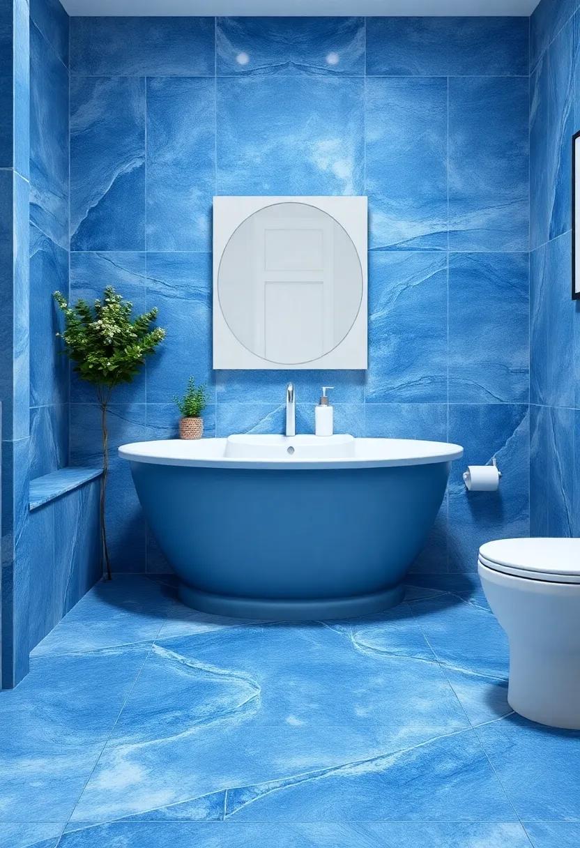 Blue Stone Floors: Consider blue-hued ⁤stone or ‍tile flooring for a striking yet ‌calming foundation ⁤that adds a touch of nature to ‌your⁤ bathroom décor