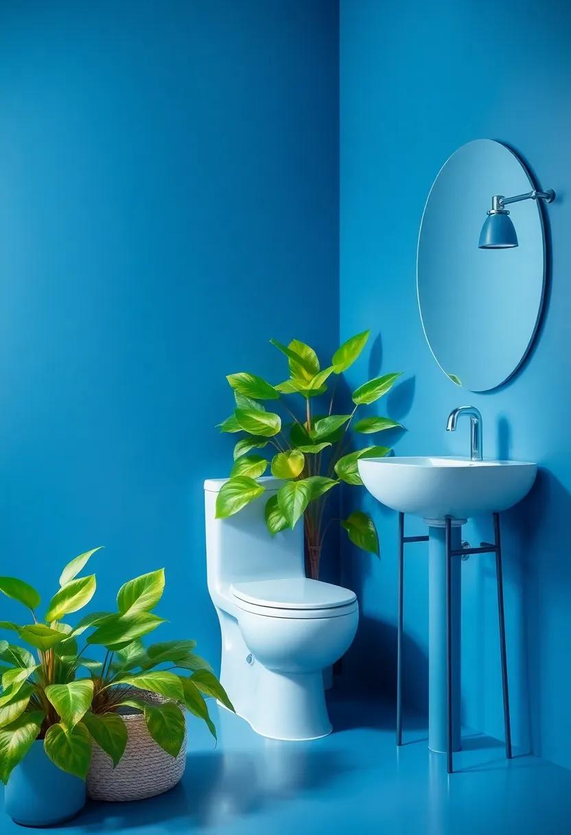 Lush Greenery ⁣Accents: Pair⁣ blue decor with lush green plants for ⁣a refreshing‌ touch, as the ‍combination ​creates a balanced and serene environment reminiscent of⁣ nature