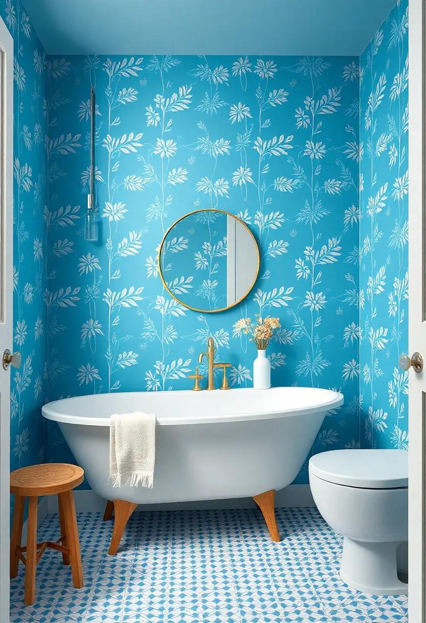 Whimsical Blue ‍Wallpapers: Install fun and whimsical blue wallpapers in playful patterns that breathe life into your⁤ space​ while‍ keeping the overall​ vibe ‍peaceful