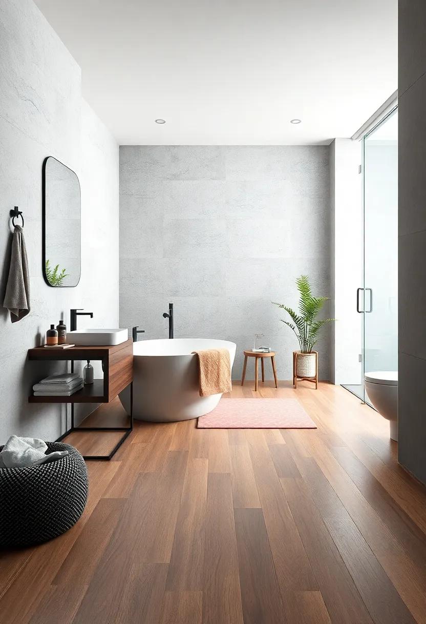 Durable Vinyl Flooring: Choose high-quality vinyl planks that imitate natural materials and ⁤are waterproof, offering affordability without compromising aesthetics