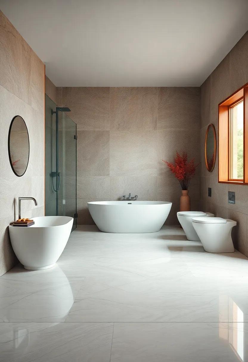 High-Gloss Porcelain: Enjoy the luxurious appearance‍ of high-gloss ⁢porcelain tiles, which⁣ reflect light ⁢beautifully‍ and can make smaller spaces feel larger