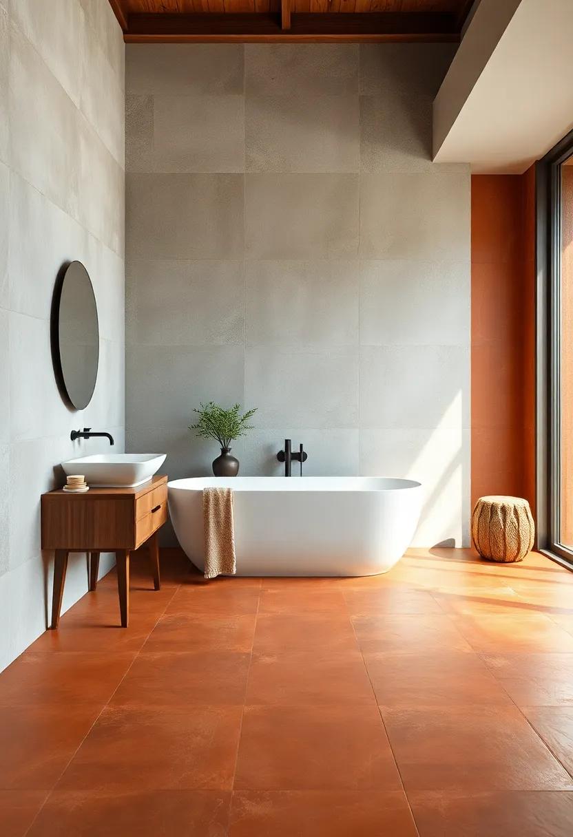 Natural Terracotta: Choose rustic terracotta tiles⁢ for a warm, earthy tone that brings an inviting feel to your sanctuary