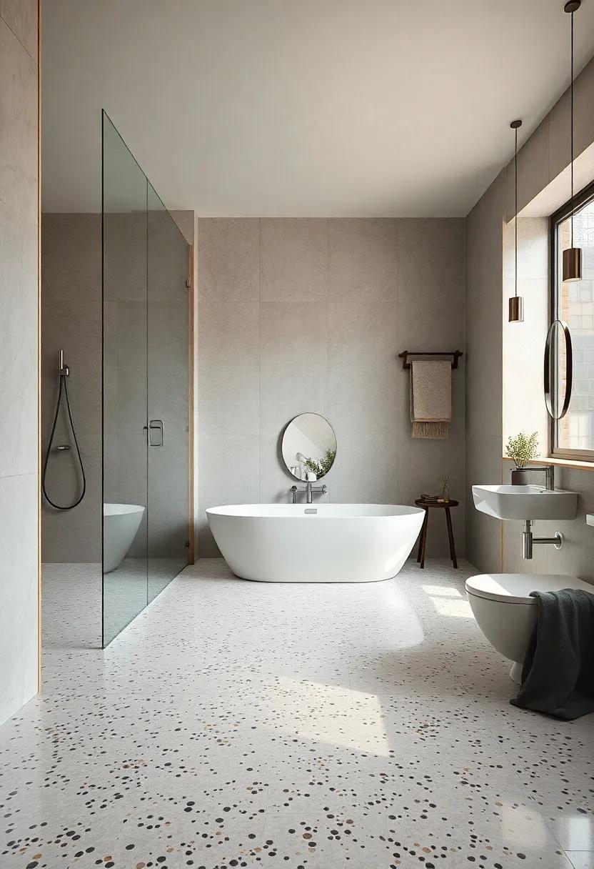 Seamless Terrazzo: Delight ⁢in the ‍elegance of seamless terrazzo ⁢flooring, known for its beautiful chips ⁣and⁤ ability ​to ⁢create a continuous⁢ flow‍ throughout the room