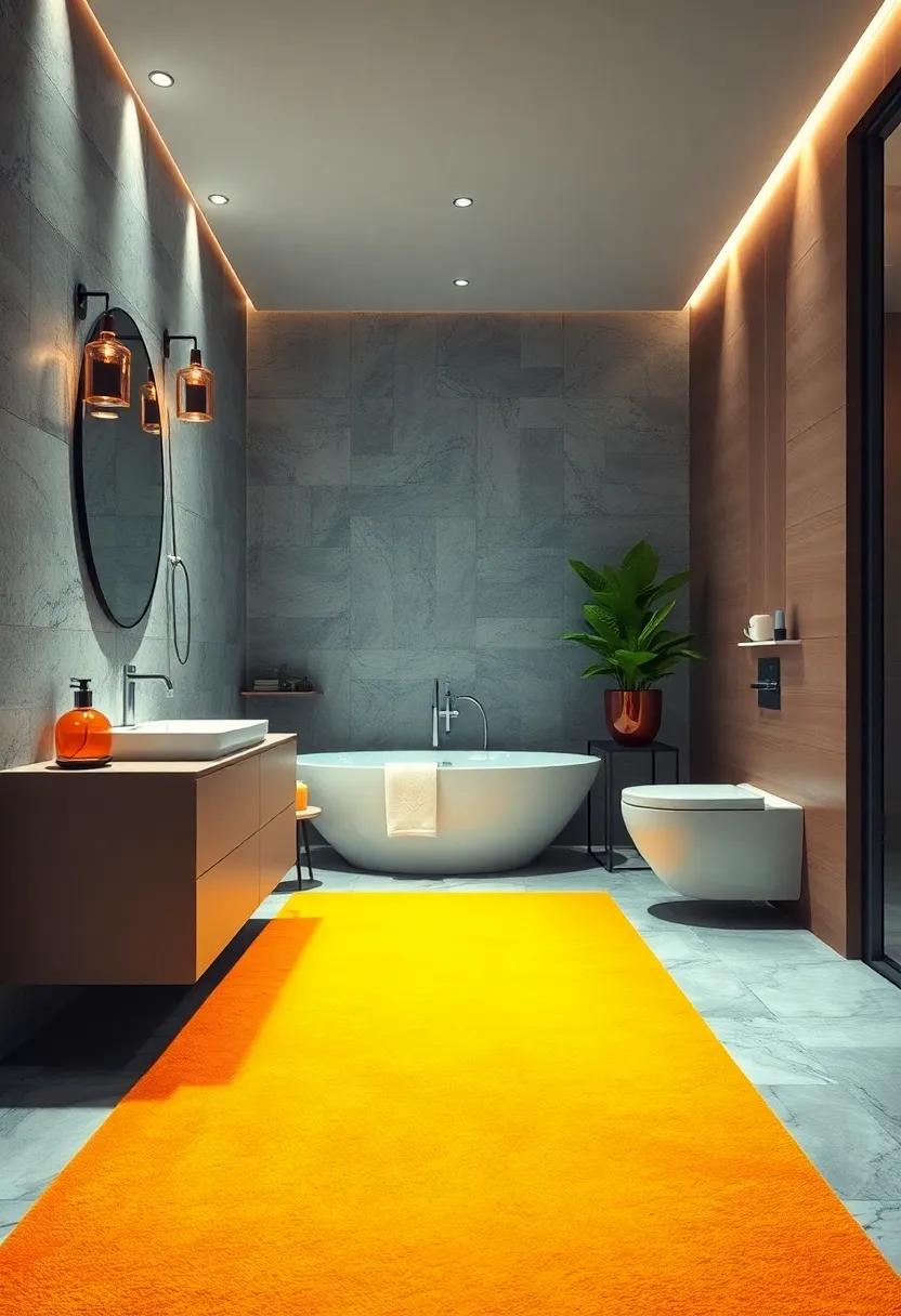 Soft Nylon Carpeting: Incorporate a plush, washable carpet for softness ⁣and warmth, bringing ⁢comfort to⁢ your bathroom experience