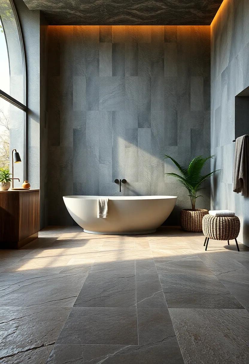 Textured Stone: Embrace nature’s beauty ⁤with textured stone flooring, providing an ‍organic feel​ and enhancing the serene ambiance of ⁣your oasis