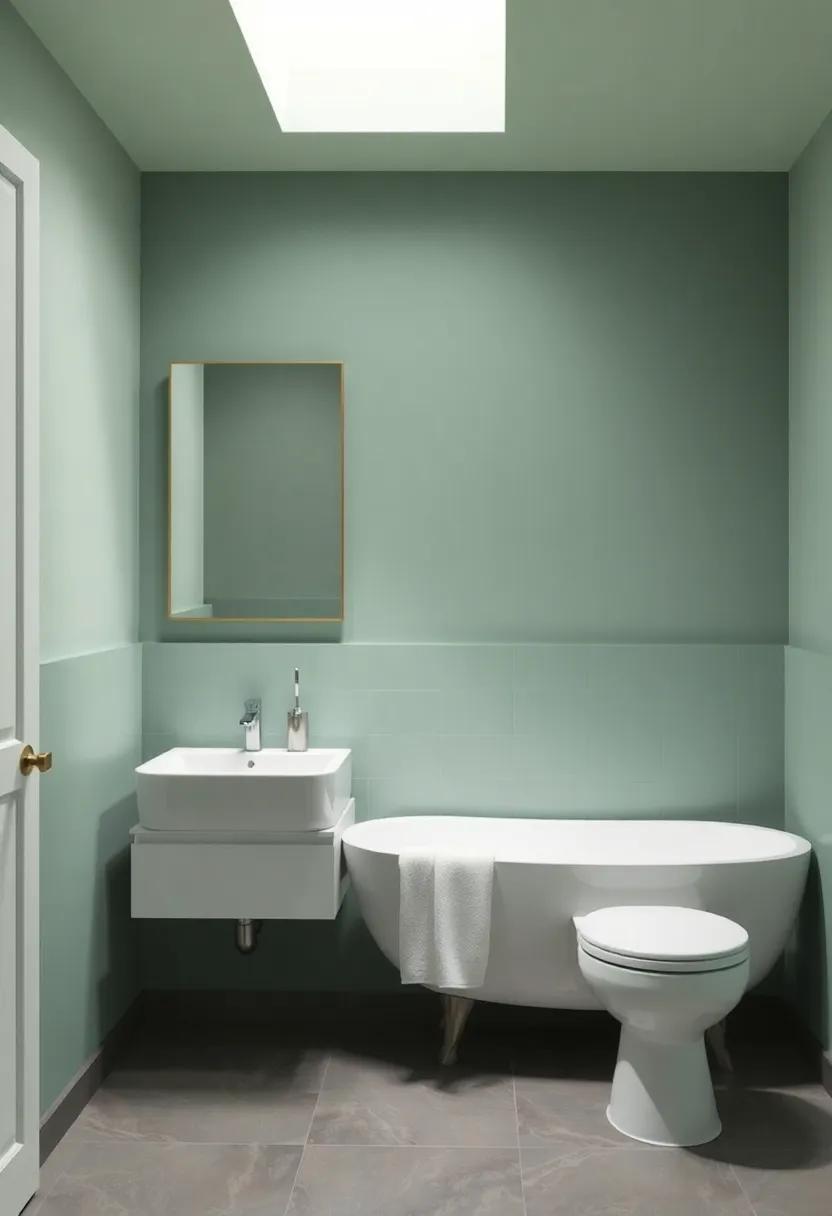 Focal ⁤Points‍ in Color: Directing⁣ Attention to Key Bathroom Features