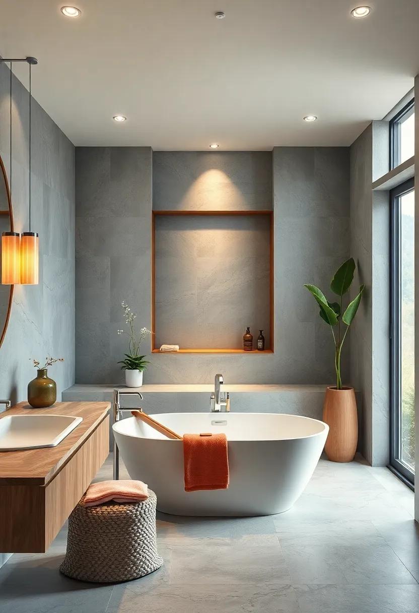 Serenity Begins with Soft Lighting That Softens the Bathroom ambiance