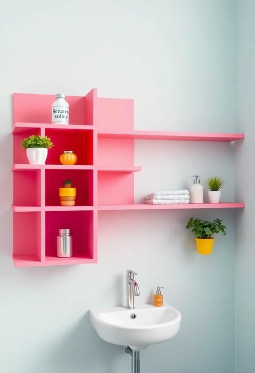 Colorful Painted Shelves: ‍Inject personality into ‌your space with ‍shelves painted in vibrant colors, ⁣adding‌ a fun pop that energizes ⁢the​ room