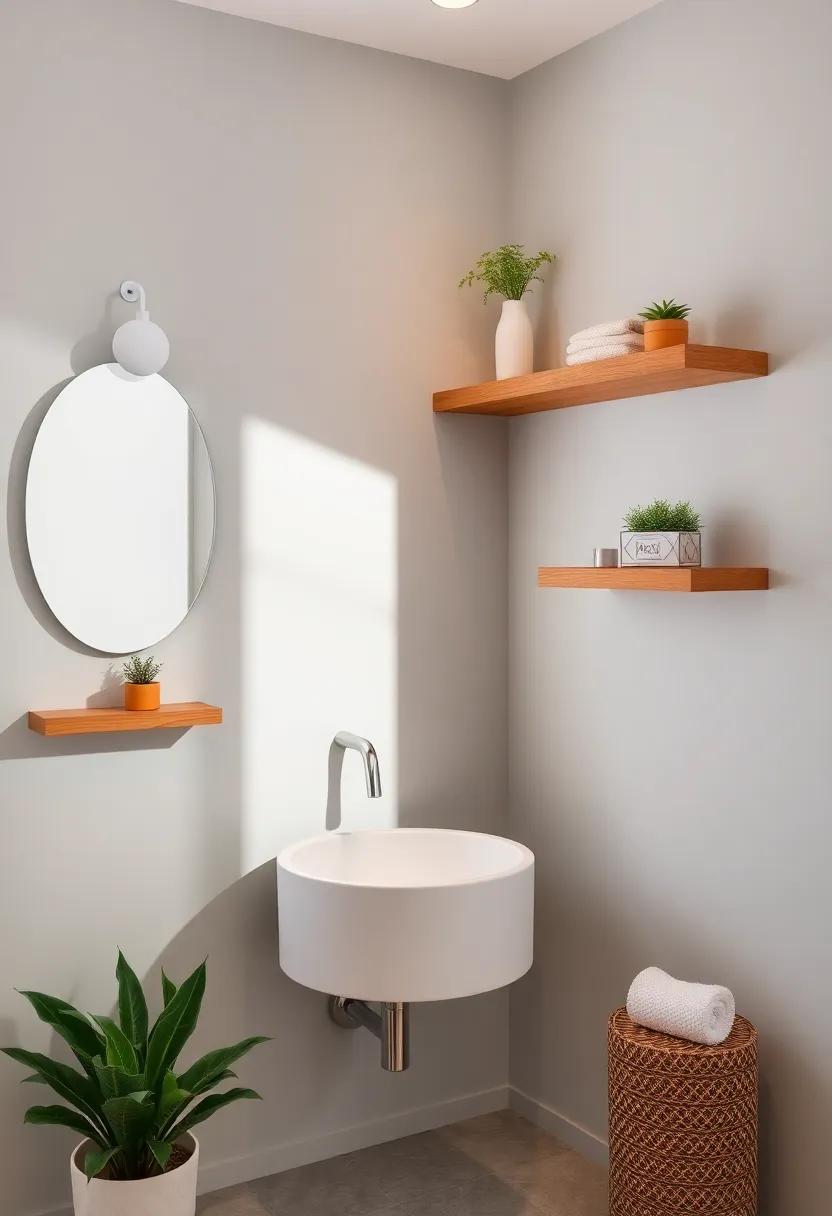 Corner Wall Shelves: Maximize your bathroom's⁤ potential with corner shelves that utilize ⁢every inch of​ space, providing both ‌functionality ‌and flair