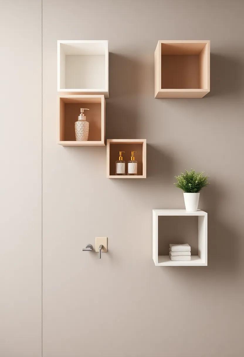 Decorative Cube Shelves: Cube-shaped shelves provide a modern edge and⁢ can ‍be arranged in ⁣patterns to create visual‌ interest on your wall