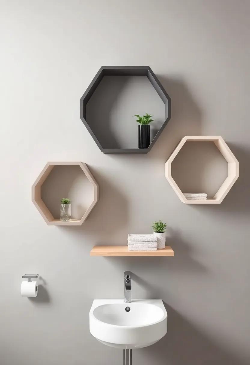 Geometric shelves: ​Opt for geometric-shaped shelves for a modern twist that makes for⁤ an eye-catching display while serving ⁢a⁤ practical purpose