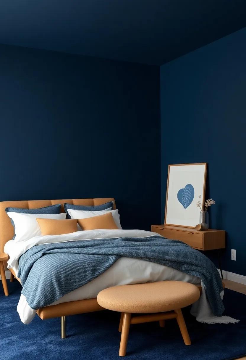 Rich navy: Dive into ​deep navy tones that envelop your space in sophistication, adding a touch of elegance ‍while maintaining a cozy vibe